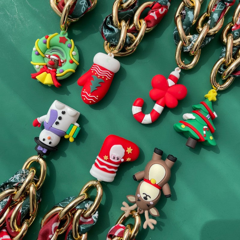 Christmas Charm Chunky Chain Bracelet