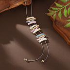 Vintage Geometric Bar Pendant Necklace