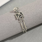 14k Skull & Bones Charm Bracelet