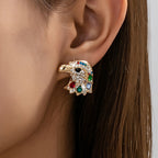 Vintage Eagle Head Stud Earrings