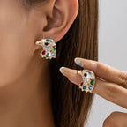 Vintage Eagle Head Stud Earrings