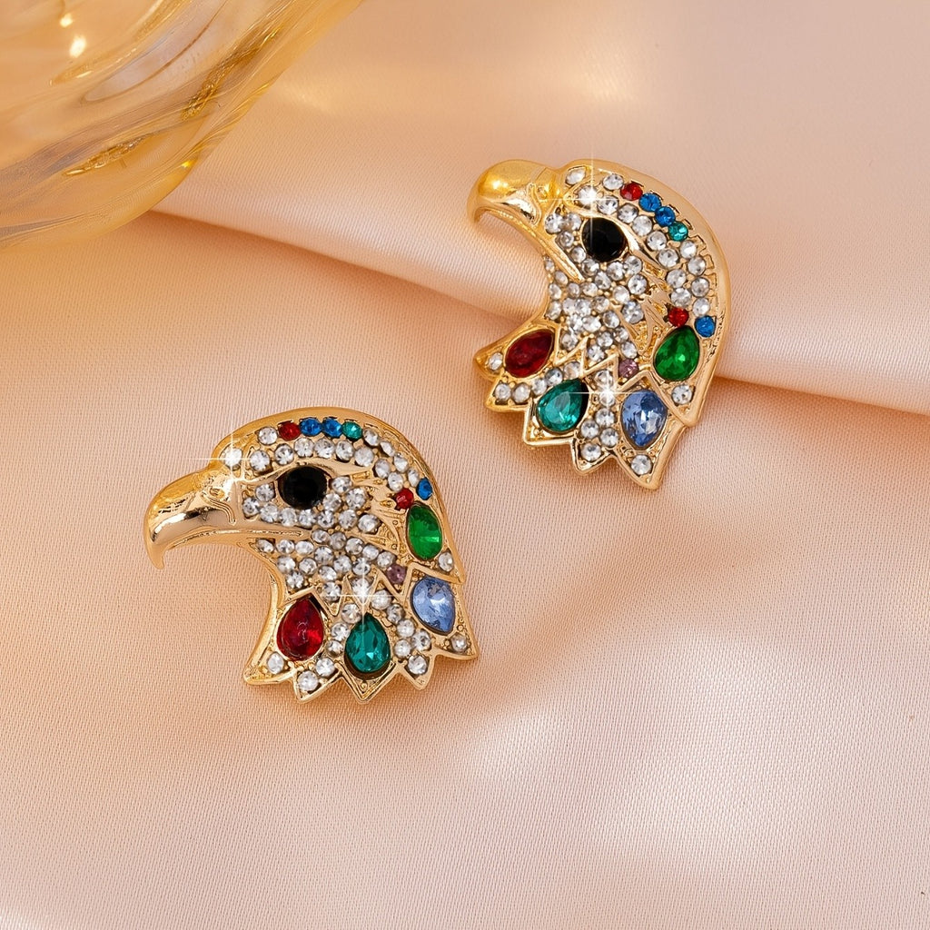 Vintage Eagle Head Stud Earrings
