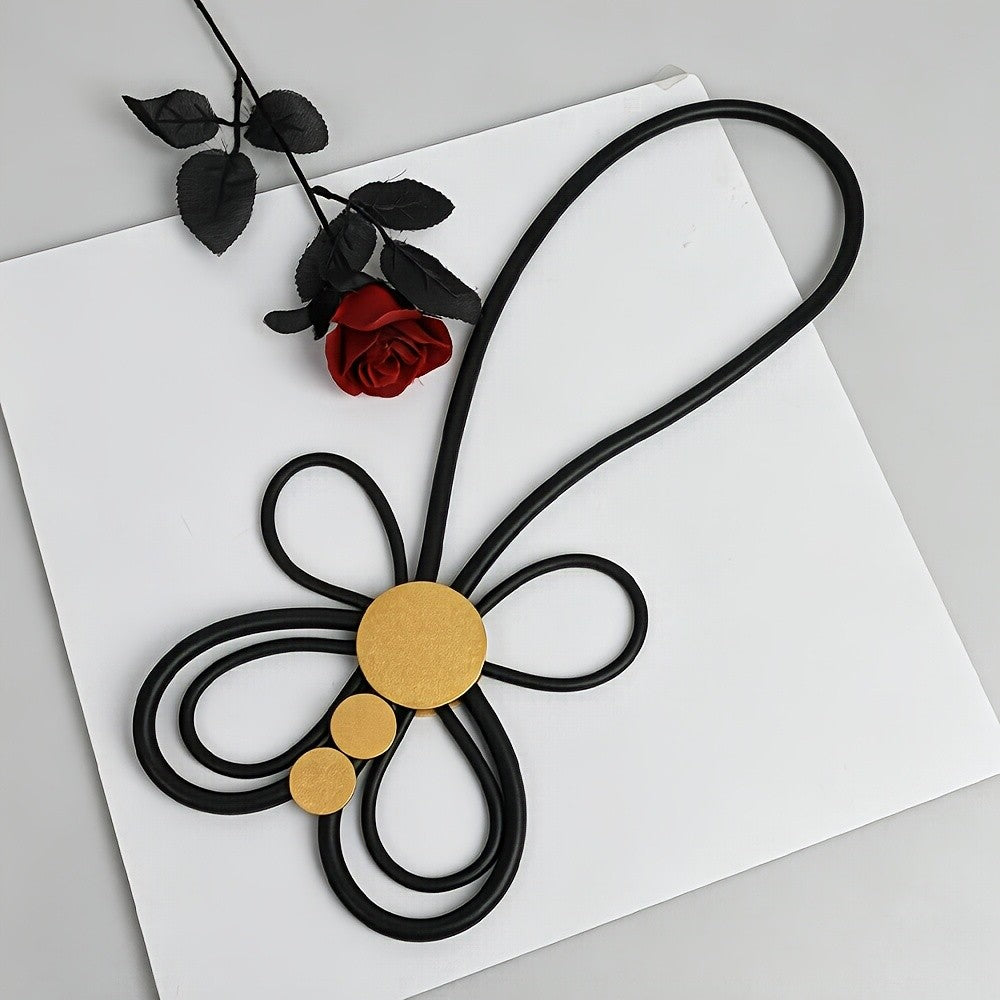 Geometric Butterfly Silica Gel Necklace
