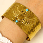 Vintage Wide Beetle Cuff Bracelet