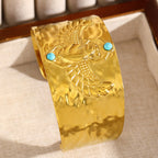 Vintage Wide Beetle Cuff Bracelet
