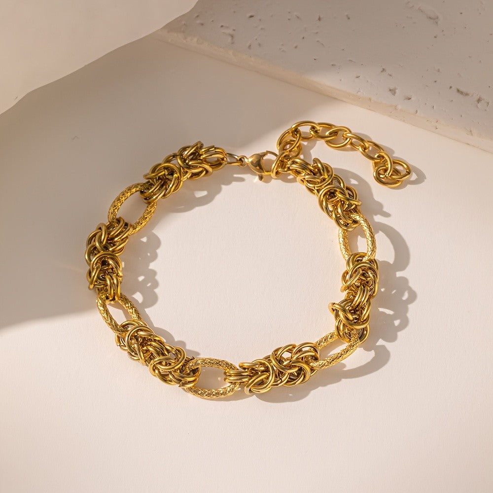 18k Vintage Chunky Chain Bracelet