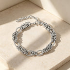 18k Vintage Chunky Chain Bracelet