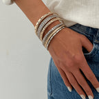 Vintage Engraved Fish Open Bangle Set