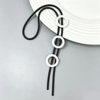 Geometric Triple Circle Necklace