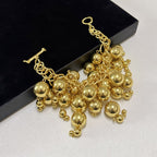 Vintage Gold Ball Cluster Bracelet