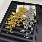 Vintage Gold Ball Cluster Bracelet