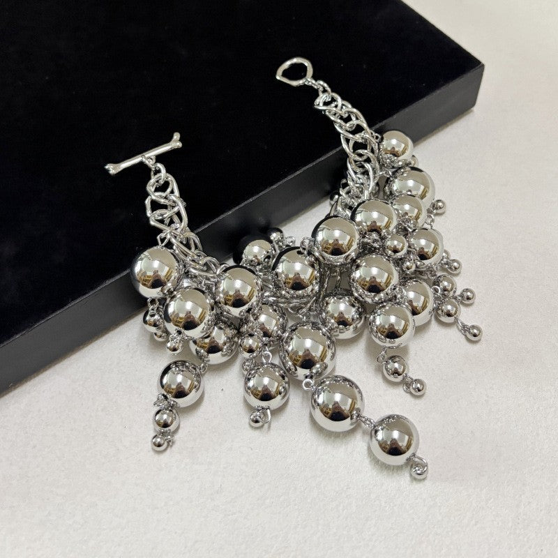 Vintage Gold Ball Cluster Bracelet