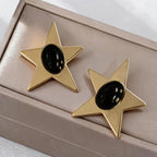 Vintage Star Stone Earrings