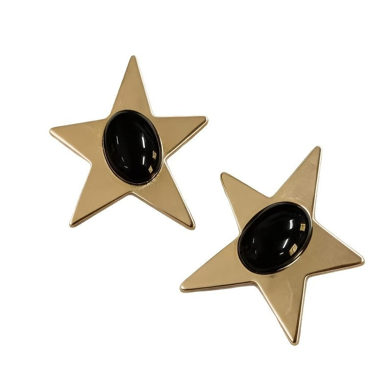 Vintage Star Stone Earrings