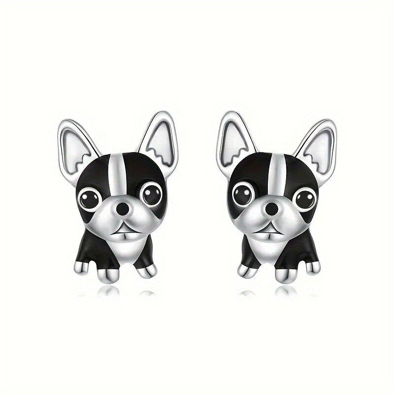 Cute French Bulldog Stud Earrings
