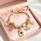 Adjustable Charm Snake Chain Bracelet