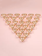 Adjustable Heart Flower Letter Ring