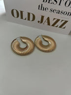 Textured Hollow Hoop Earrings