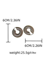 Textured Hollow Hoop Earrings