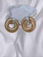 Textured Hollow Hoop Earrings