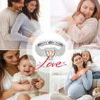 Adjustable Angel Wing Heart Ring
