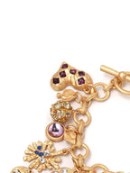 Multicolor Gemstone Charm Bracelet