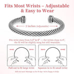 Adjustable Twisted Cable & Chain Bracelet Set