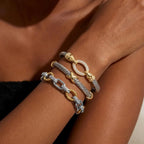 Adjustable Twisted Cable & Chain Bracelet Set