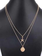 Double Layer Starfish Seashell Necklace