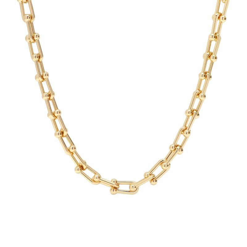 Adjustable 14k Chunky Link Necklace