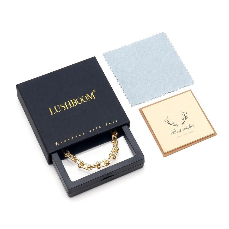 Adjustable 14k Chunky Link Necklace