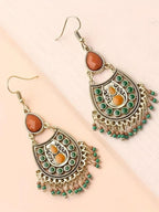 Vintage Bohemian Stone Drop Earrings