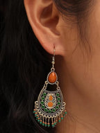 Vintage Bohemian Stone Drop Earrings