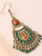 Vintage Bohemian Stone Drop Earrings