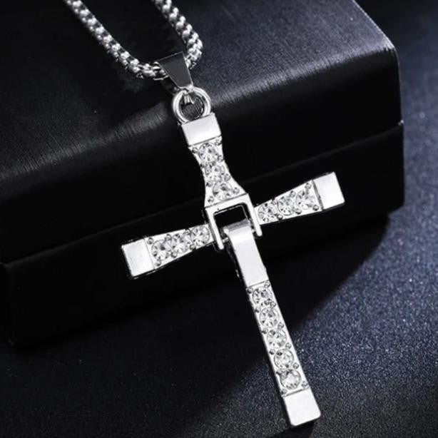 Silver Cross Pendant Necklace