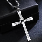 Silver Cross Pendant Necklace
