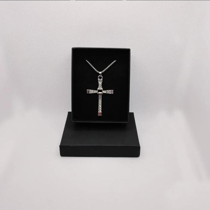 Silver Cross Pendant Necklace