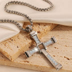 Silver Cross Pendant Necklace