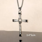 Silver Cross Pendant Necklace