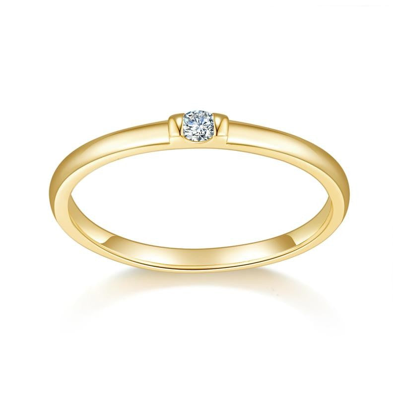 14k Infinity Stone Ring