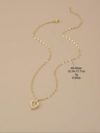 Winged Heart Rhinestone Necklace