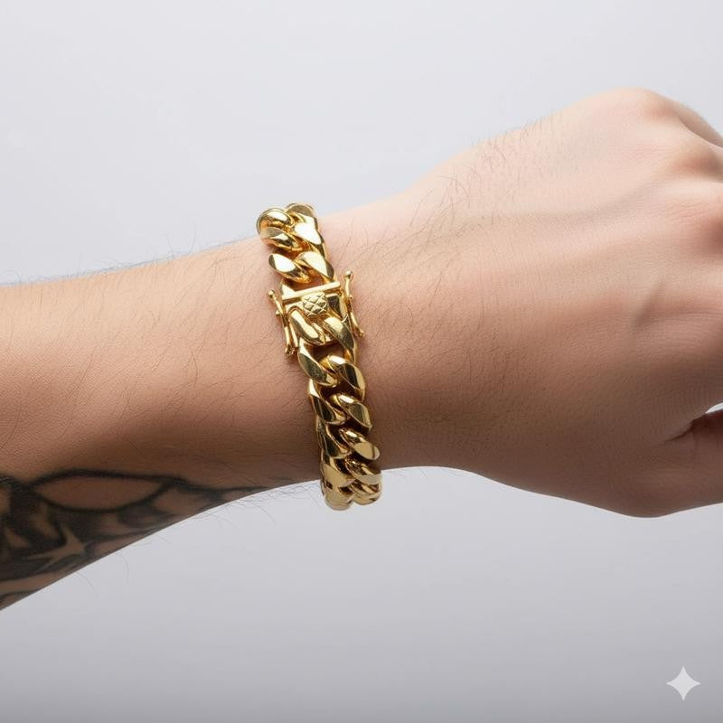 Gold Miami Cuban Link Bracelet