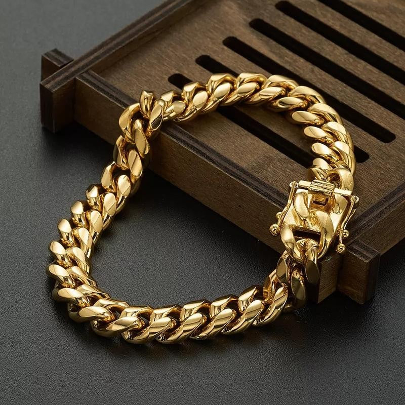 Gold Miami Cuban Link Bracelet