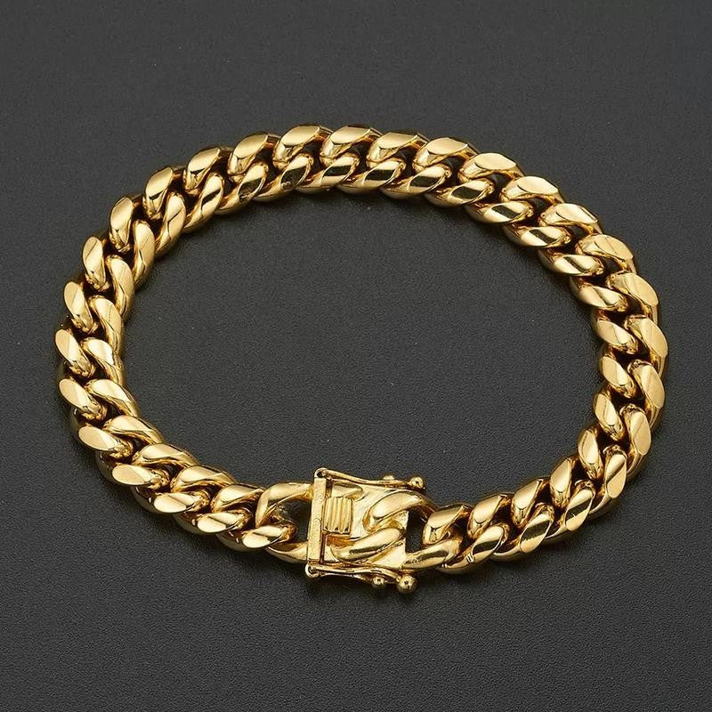 Gold Miami Cuban Link Bracelet