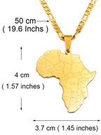 Africa Map Pendant Necklace