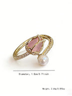 Asymmetric Tulip Pearl Ring