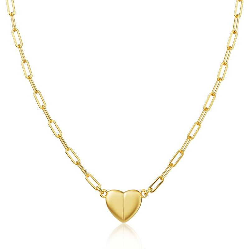 Heart Shape Magnetic Pendant Necklace