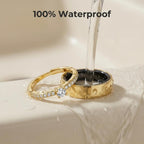 Adjustable Open Band Stone Ring