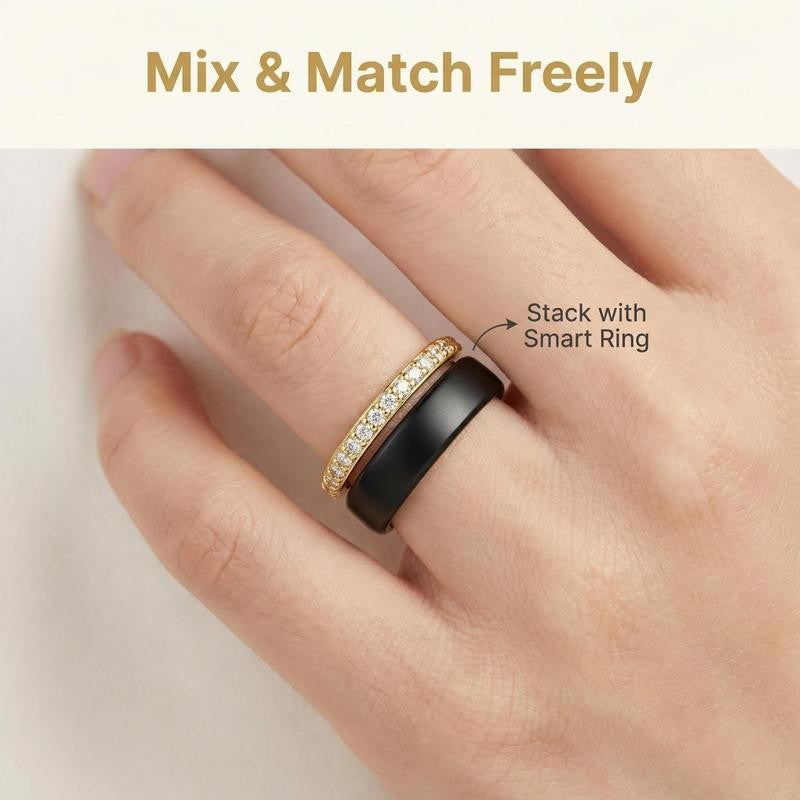 Adjustable Open Band Stone Ring
