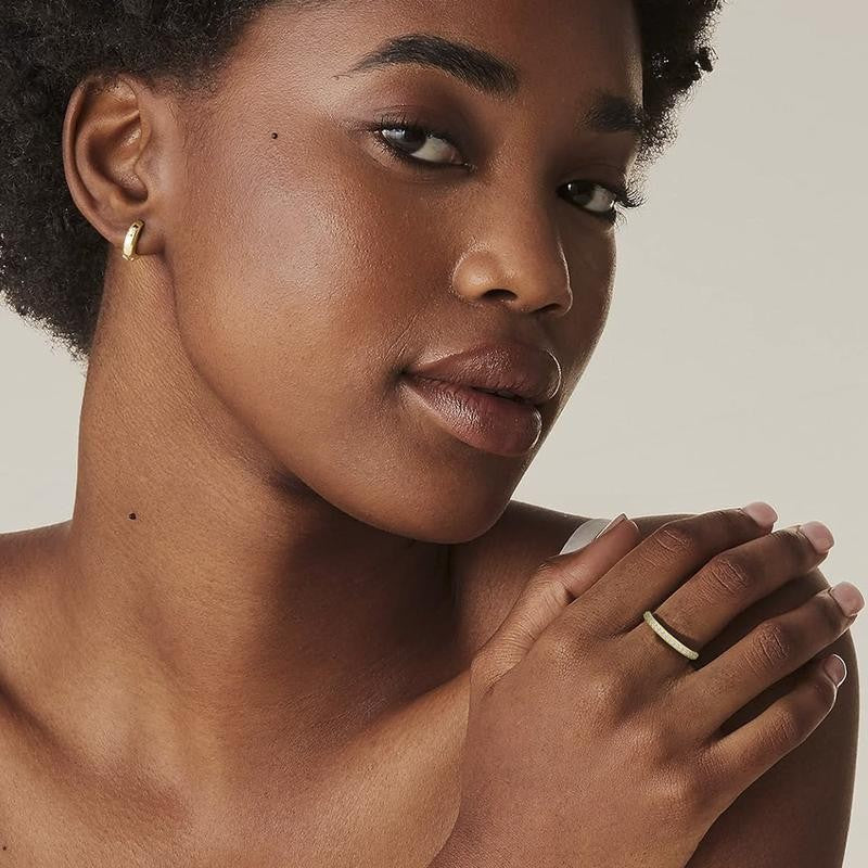 Adjustable Open Band Stone Ring